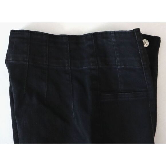 We The Free x FP OB2233809 Women's Sz 33 Onyx Black Jayde Crop Flare Jeans - Picture 9 of 14